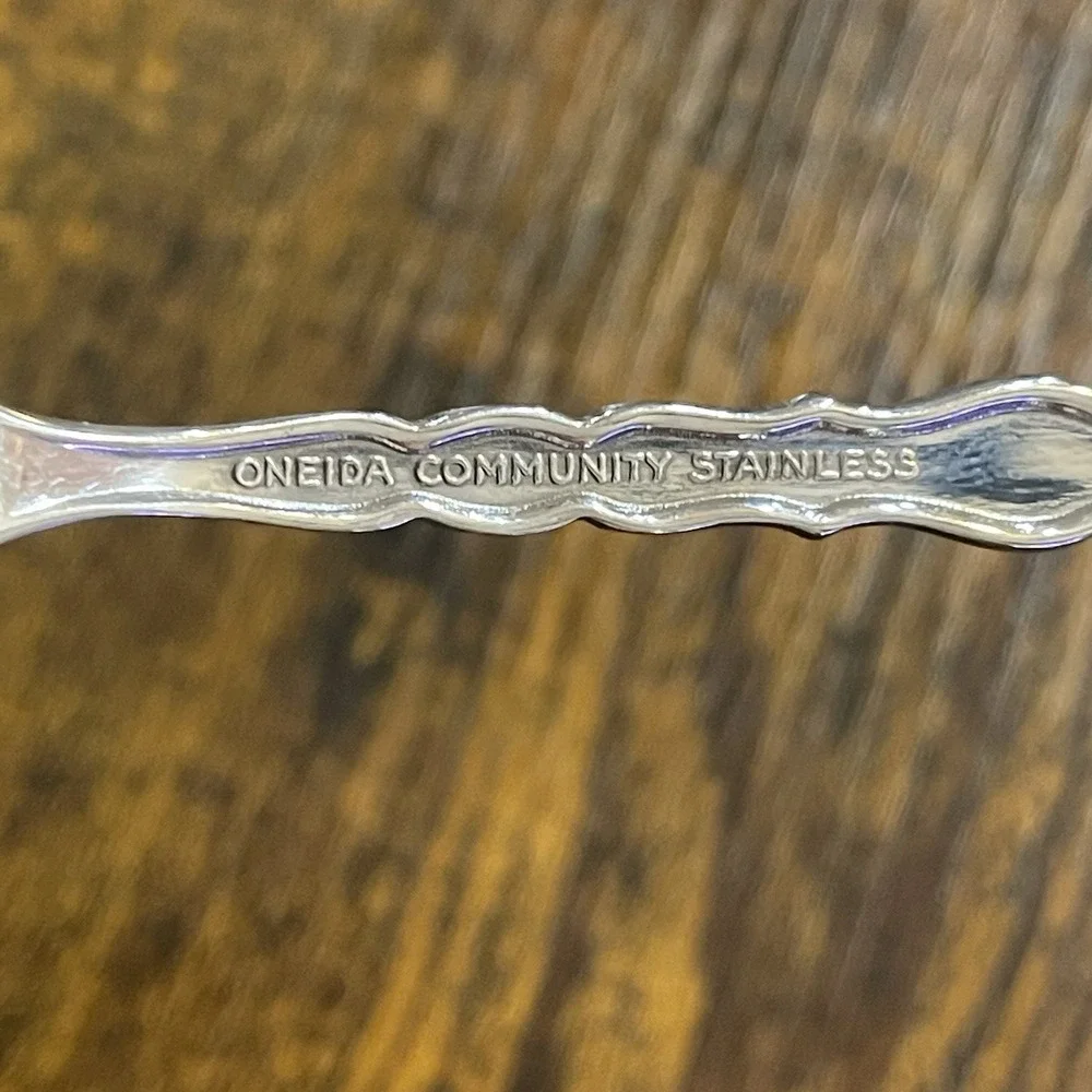 6 Oneida Community Cello Stainless Citrus‎ Grapefruit Spoon Replacement Lot